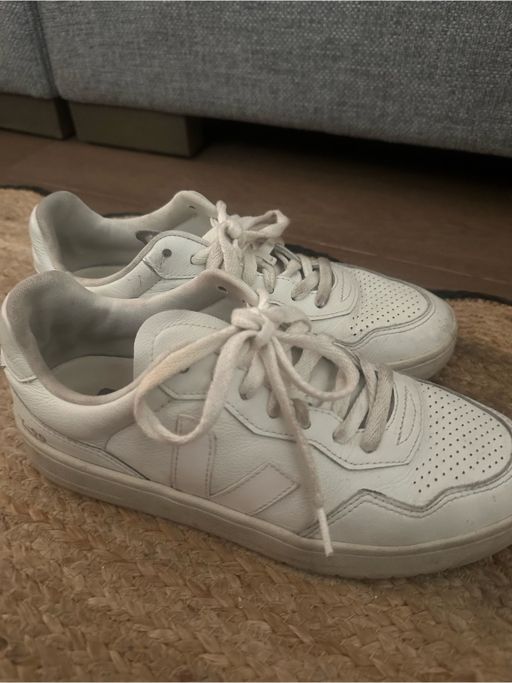 Veja V-90 Women's White Leather Sneakers